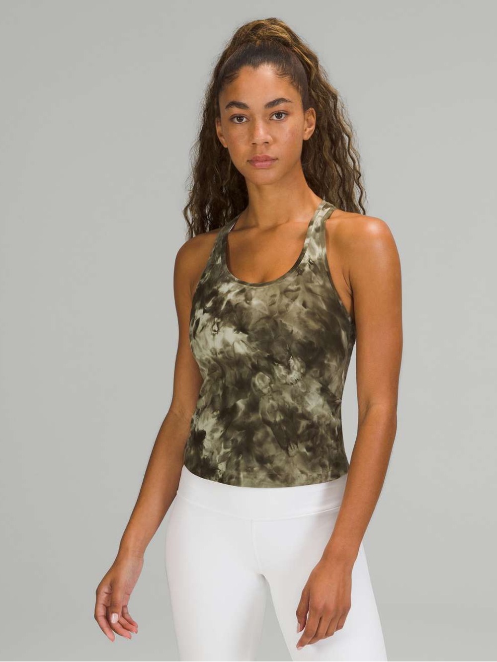 Lululemon Cool Racerback Short Tank Top Nulu Diamond Dye Light Sage